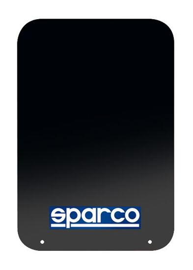 Sparco Mud Flap Pair Black - eliteracefab.com