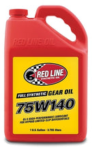 Load image into Gallery viewer, Red Line 75W140 GL-5 Gear Oil - 1 Gallon