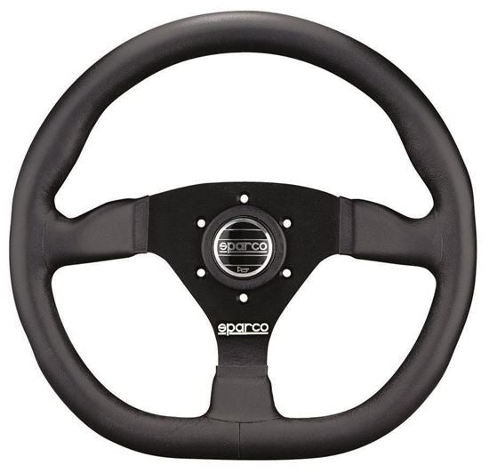 Sparco Strwhl L360 Ring Suede Black - eliteracefab.com