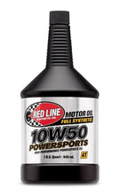 Load image into Gallery viewer, Red Line 10W50 Powersports Motor Oil - 1 Quart 42604