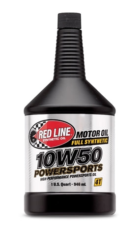 Red Line 10W50 Powersports Motor Oil - 1 Quart 42604
