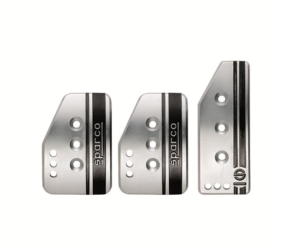 Sparco Pedal Set Settanta Short Silver - eliteracefab.com