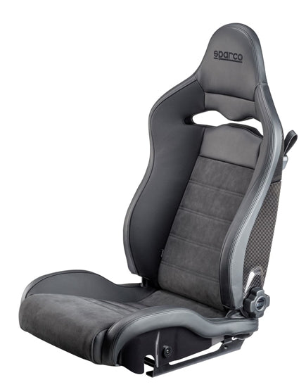 Sparco Seat SPX Leather/Alcantara Black - Left - eliteracefab.com