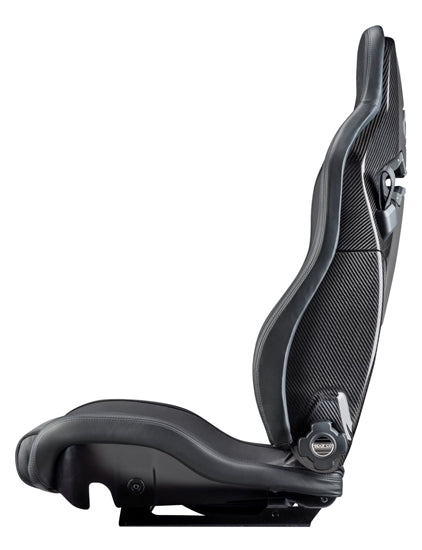 Sparco Seat SPX Leather/Alcantara Black - Left - eliteracefab.com