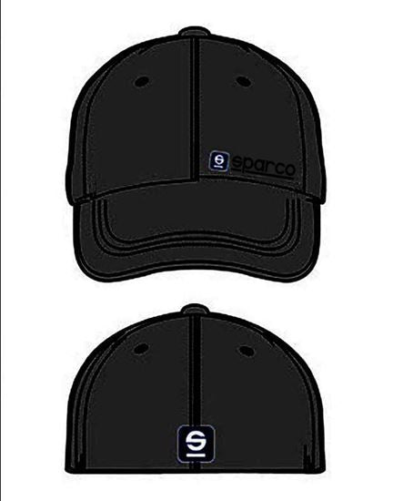 Sparco Cap Lid Black Lrg/Xlrg - eliteracefab.com