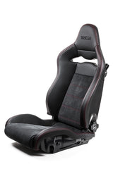 Sparco Seat SPX Special Edition Black/Red w/ Matte Carbon Shell - Left - eliteracefab.com