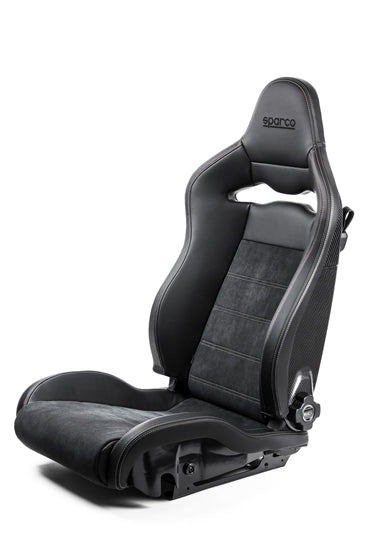 Sparco Seat SPX Special Edition Black/Red w/ Matte Carbon Shell - Right - eliteracefab.com