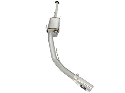 aFe MACHForce XP Exhaust 3in-3.5in SS Single Side Ext CB w/ Polished Tips 15 Ford F150 V8 5.0L CC/SB - eliteracefab.com