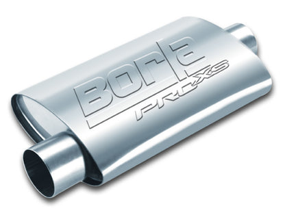 Borla Pro-XS 2in Tubing 14in x 4in x 9.5in Oval Center/Offset Muffler - eliteracefab.com