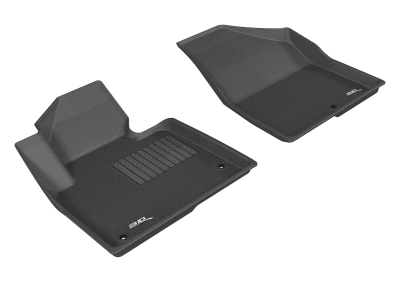 3D MAXpider 2013-2019 Hyundai Santa Fe Sport/Santa Fe/Santa Fe Xl Kagu 1st Row Floormat - Black - eliteracefab.com