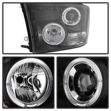 Load image into Gallery viewer, Spyder Dodge Ram 1500 09-14 10-14 Projector Headlights Halogen- LED Halo LED - Blk PRO-YD-DR09-HL-BK - eliteracefab.com