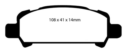 EBC BlueStuff Rear Brake Pads - DP51293NDX EBC