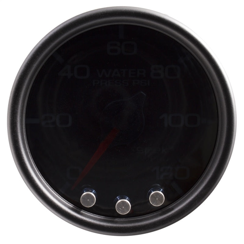 Autometer Spek-Pro Gauge Water Press 2 1/16in 120psi Stepper Motor W/Peak & Warn Blk/Smoke/Blk P34552