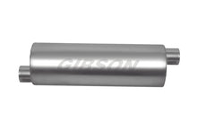 Load image into Gallery viewer, Gibson SFT Superflow Offset/Offset Round Muffler - 8x19in/2.5in Inlet/3in Outlet - Stainless Gibson