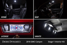 Load image into Gallery viewer, Diode Dynamics 15-22 GMC Canyon Interior LED Kit Cool White Stage 2