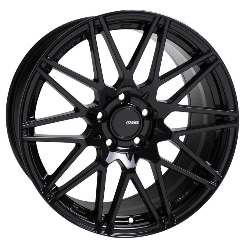 Enkei TMS 18x8.5 5x112 45mm Offset 72.6mm Bore Gloss Black Wheel Enkei