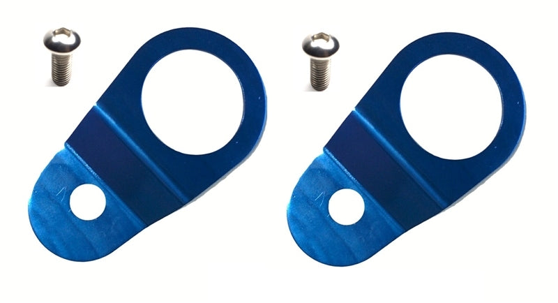 Torque Solution Radiator Mount Combo with Inserts (Blue) : Mitsubishi Evolution 7/8/9 - eliteracefab.com