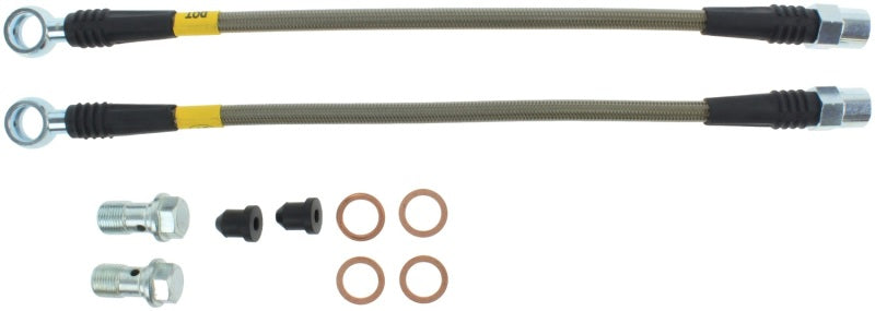 STOPTECH 02-08 AUDI A4 QUATTRO REAR STAINLESS STEEL BRAKE LINE KIT, 950.33502 - eliteracefab.com