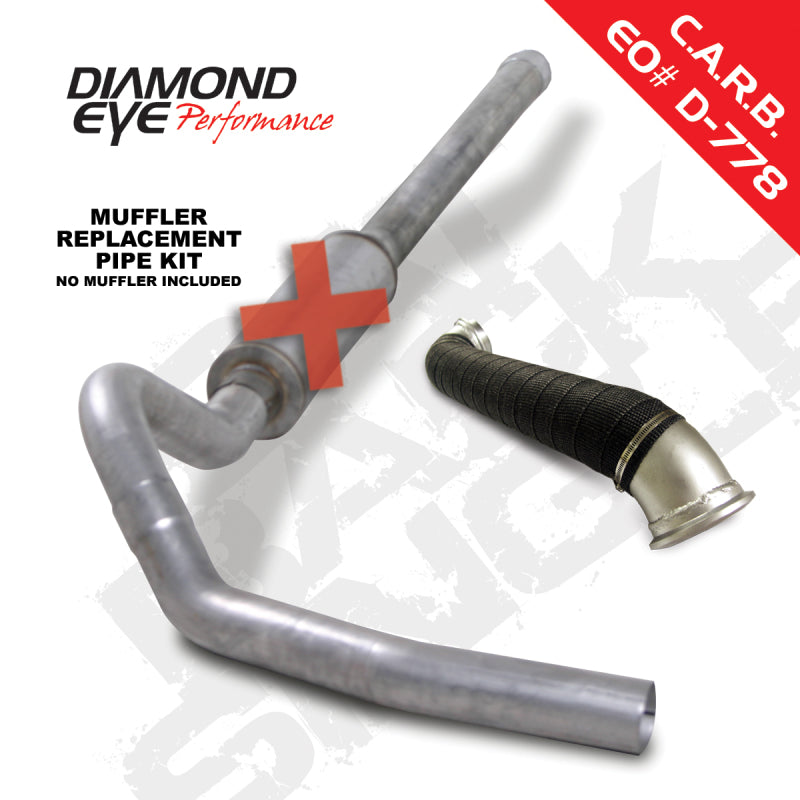 Diamond Eye KIT 4in CB MRP SGL w/ TDP AL 06-07 Chevy/GMC 6.6L Duramax 2500/3500 Diamond Eye Performance