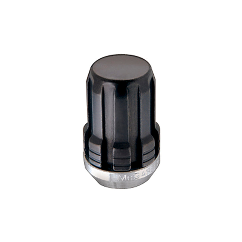 McGard SplineDrive Lug Nut (Cone Seat) M12X1.5 / 1.24in. Length (4-Pack) - Black (Req. Tool) - eliteracefab.com