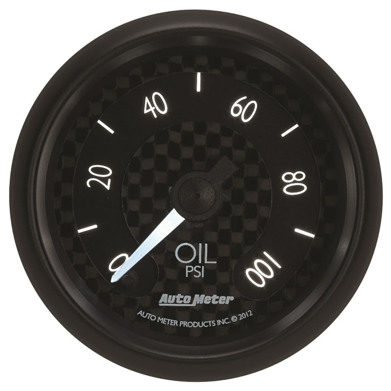 Autometer GT Series 52mm Full Sweep Electronic 0-100 PSI Oil Pressure Gauge 8053