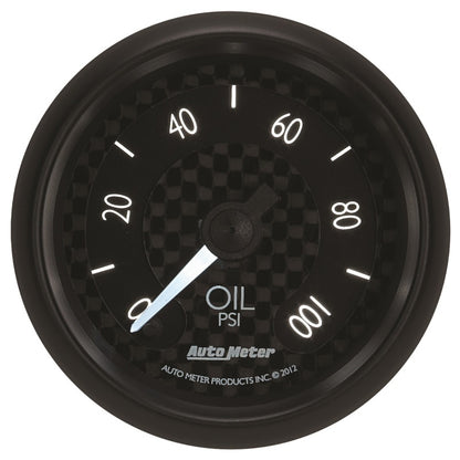 Autometer GT Series 52mm Full Sweep Electronic 0-100 PSI Oil Pressure Gauge 8053