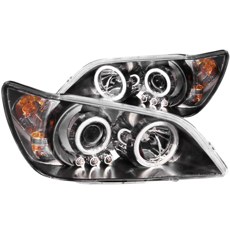 ANZO 2001-2005 Lexus Is300 Projector Headlights w/ Halo Black - eliteracefab.com