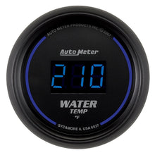 Load image into Gallery viewer, AutoMeter GAUGE; WATER TEMP; 2 1/16in.; 340deg.F; DIGITAL; BLACK DIAL W/BLUE LED - eliteracefab.com