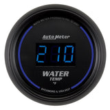 AutoMeter GAUGE; WATER TEMP; 2 1/16in.; 340deg.F; DIGITAL; BLACK DIAL W/BLUE LED