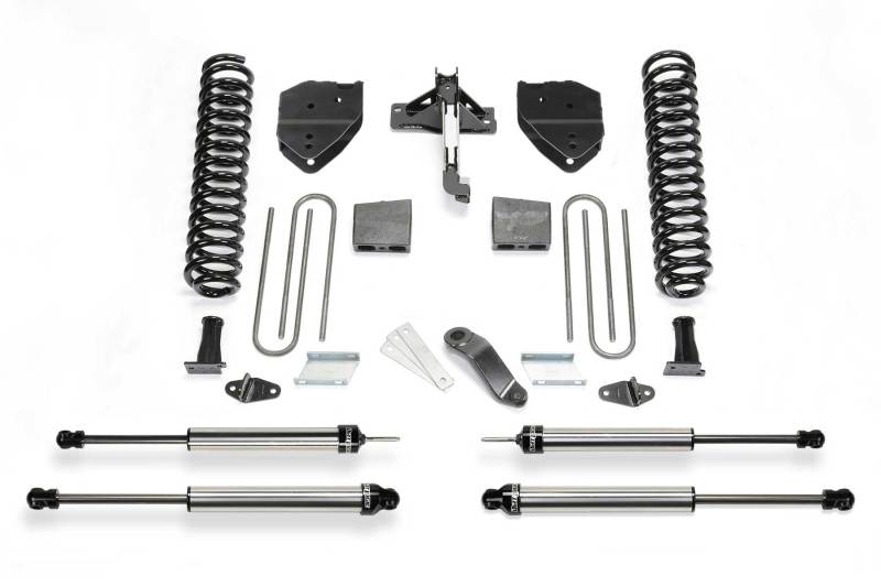 Fabtech 17-21 Ford F250/F350 4WD Diesel 6in Basic Sys w/Dlss Shks - eliteracefab.com