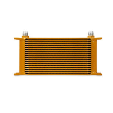 Load image into Gallery viewer, Mishimoto Universal 19 Row Oil Cooler - Gold - eliteracefab.com