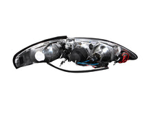 Load image into Gallery viewer, ANZO USA Ford Mustang Projector Headlights W/ Halo Black 1pc; 1994-1998 - eliteracefab.com