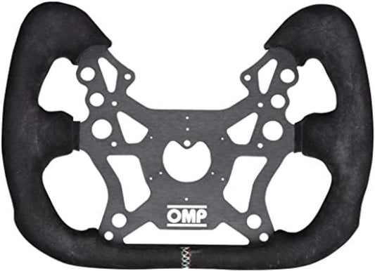 OMP 310 Alu GT 315mm Flat GT/Formula Suede Steering Wheel - Black with Italian-flag stitching – OD0-2044-071