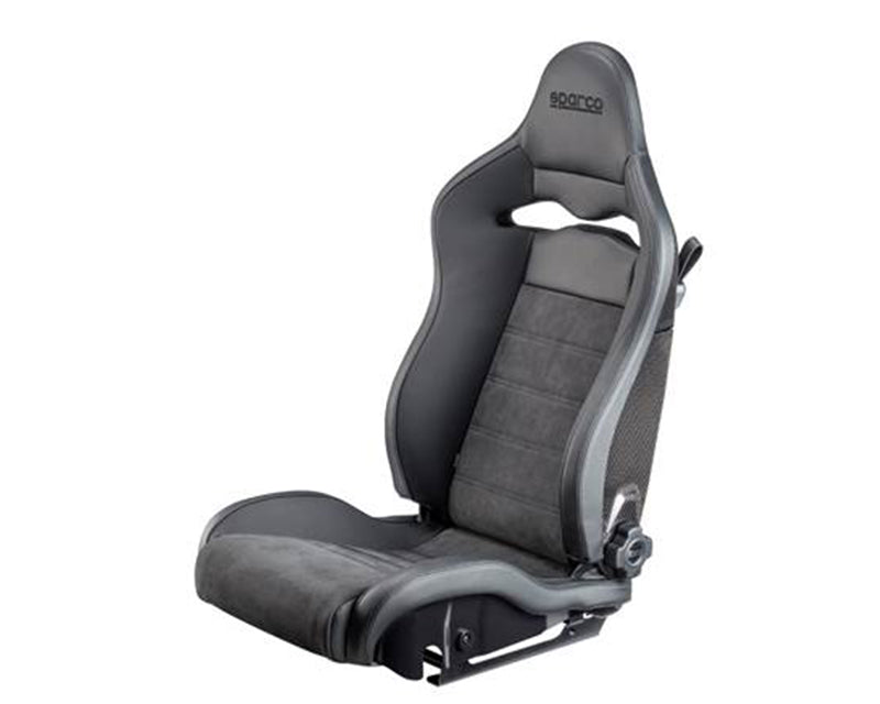 Sparco Seat SPX Special Edition Black/Red w/ Gloss Carbon Shell - Right - eliteracefab.com