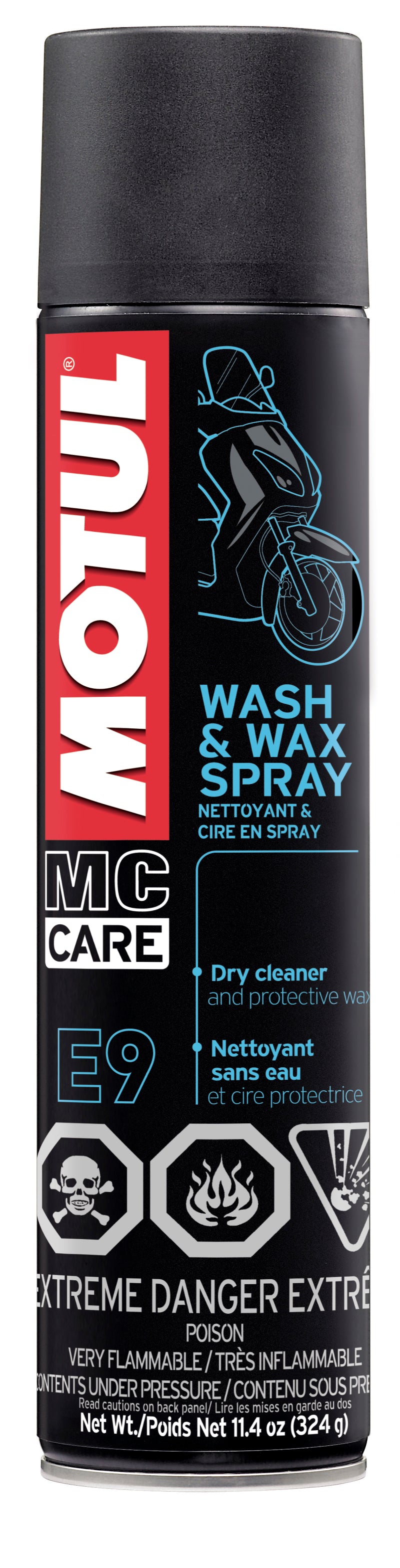 Motul 11.4oz Cleaners WASH & WAX - Body & Paint Cleaner - eliteracefab.com