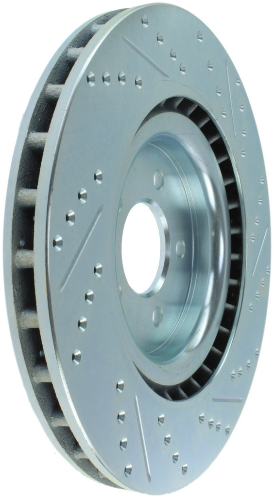 StopTech Select Sport 07-10 Ford Shelby Slotted and Drilled Right Rotor - eliteracefab.com