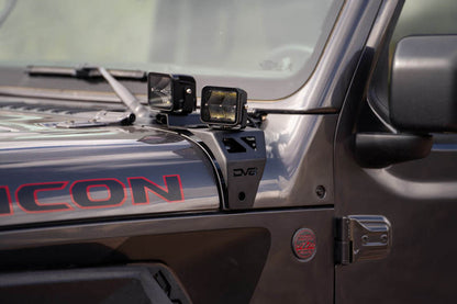 DV8 Offroad 18-25 Jeep Gladiator JT Cowl Light Bar Bracket LBJL-04
