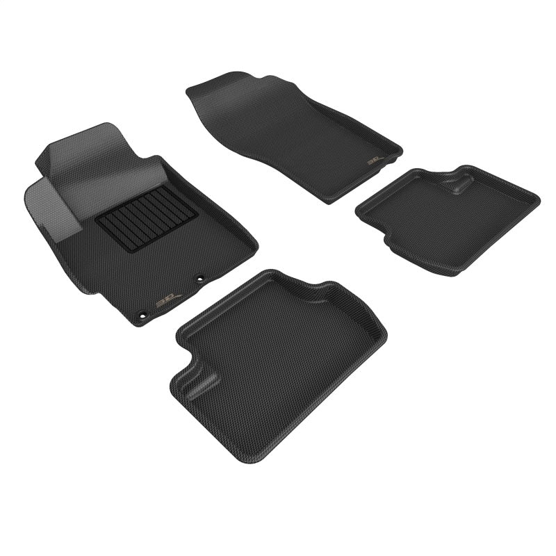 3D Maxpider L1MT00801509 08-15 Mitsubishi Lancer Evolution X Kagu 1st 2nd Row - Floor Mat Set (Black)