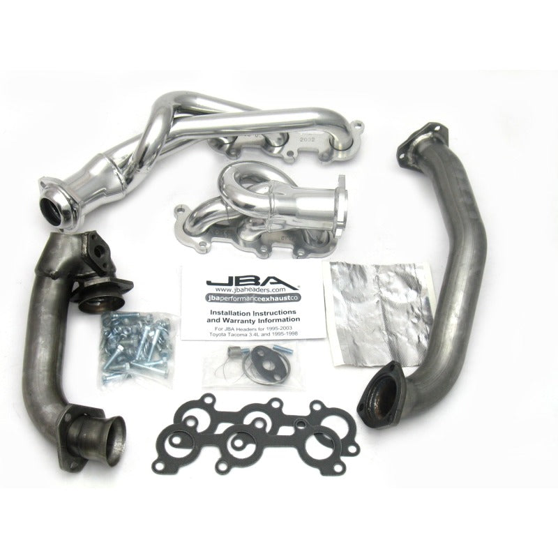 JBA 01-04 Toyota 3.4L V6 w/o EGR 1-1/2in Primary Silver Ctd Cat4Ward Header JBA