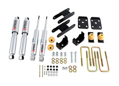 Belltech 2015 GM Colorado/Canyon Ext Cab Short Bed Lowering Kit w/ND II Shocks - 0-3in F/4in R Drop - eliteracefab.com