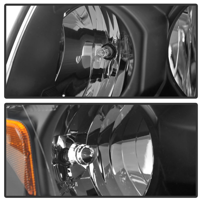 Xtune Toyota 4Runner 03-05 Crystal Headlights Black HD-JH-T4R03-AM-BK - eliteracefab.com