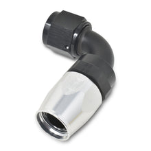 Load image into Gallery viewer, Russell Performance -16 AN Silver/Black 90 Degree Full Flow Hose End