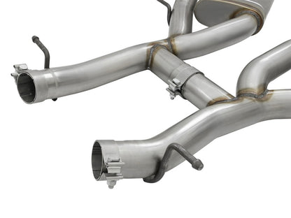 aFe MACHForce XP 3in 304 SS Axle-Back Exhaust Dual Exhaust (NPP) w/ Black Tips 16-17 Camaro SS V8 aFe