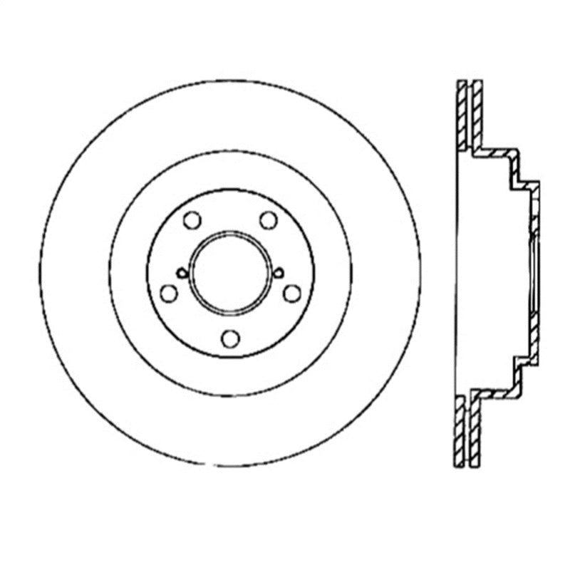 STOPTECH POWER SLOT 06-07 WRX / 05-08 LGT REAR RIGHT SLOTTED ROTOR, 126.47025SR - eliteracefab.com