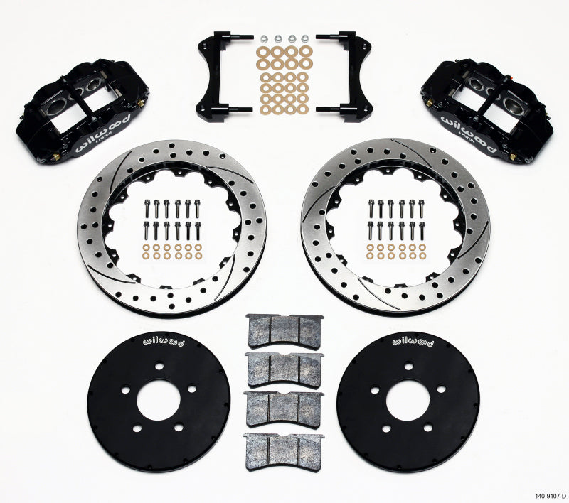 Wilwood Narrow Superlite 6R Front Hat Kit 12.88in Drilled 1994-2004 Mustang - eliteracefab.com