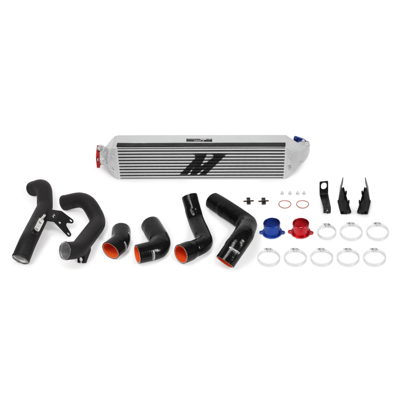 Mishimoto 2016+ Honda Civic 1.5T / 2017+ Honda Civic Si Silver Intercooler Kit w/Black Pipes - eliteracefab.com