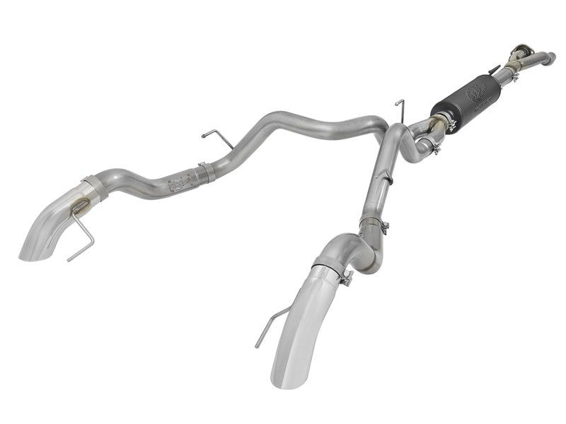 aFe MACH Force-XP Cat-Back Exhaust w/ Dual Hi-Tuck Pol Tips 17-18 Ford F-150 Raptor V6-3.5L aFe