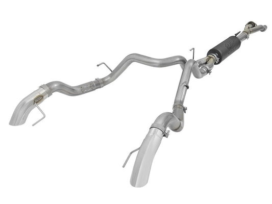 aFe MACH Force-XP Cat-Back Exhaust w/ Dual Hi-Tuck Pol Tips 17-18 Ford F-150 Raptor V6-3.5L aFe