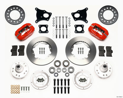 Wilwood Forged Dynalite Front Kit 11.00in Red AMC 71-76 OE Disc w/o Bendix Brakes Wilwood
