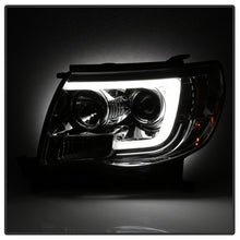 Load image into Gallery viewer, Spyder Toyota Tacoma 05-11 Projector Headlights - Light Bar DRL - Chrome PRO-YD-TT05V2-LB-C